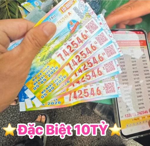 Nhân viên mai táng vui mừng khi trúng độc đắc xổ số miền Nam ngày 5/5