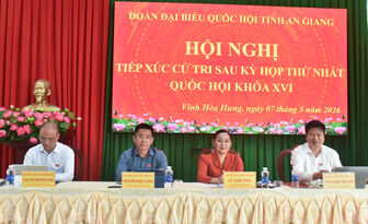 Đại biểu Quốc hội tỉnh An Giang, đơn vị số 6 tiếp xúc cử tri xã Vĩnh Hòa Hưng