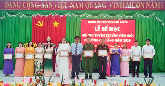 Đảng ủy phường Chi Lăng tổ chức Hội thi Tuyên truyền viên, báo cáo viên giỏi