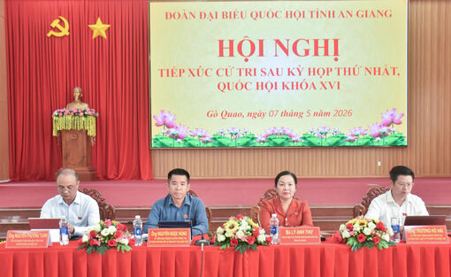 Đại biểu Quốc hội tỉnh An Giang (đơn vị số 6) tiếp xúc cử tri xã Gò Quao