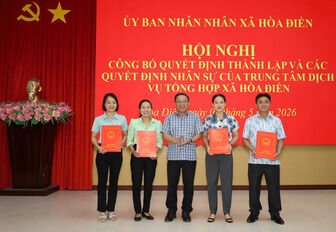Thành lập Trung tâm Dịch vụ tổng hợp xã Hòa Điền