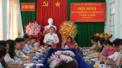 Đảng ủy xã Vĩnh Trạch lãnh đạo thực hiện đồng bộ các nhiệm vụ chính trị