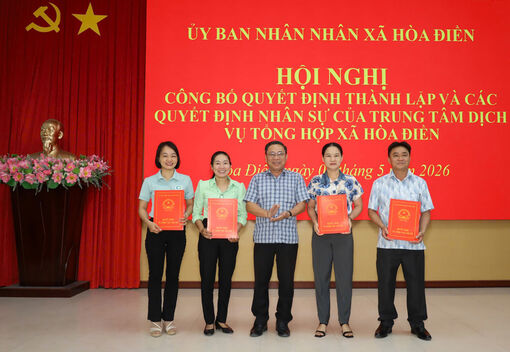 Thành lập Trung tâm Dịch vụ tổng hợp xã Hòa Điền