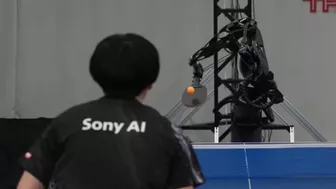 Sony AI ra mắt robot bóng bàn có thể đánh bại cao thủ trình độ cao