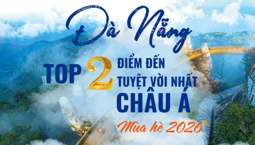 Đà Nẵng đứng thứ hai trong Top điểm đến hấp dẫn nhất châu Á mùa hè 2026
