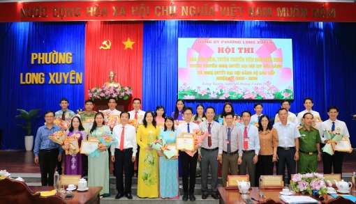 Phường Long Xuyên tổ chức bế mạc hội thi báo cáo viên, tuyên truyền viên giỏi năm 2026