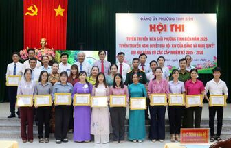 Thí sinh Đoàn Thị Kiều đạt giải nhất Hội thi Tuyên truyền viên giỏi phường Tịnh Biên năm 2026