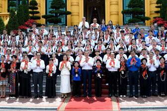 Tổng Bí thư, Chủ tịch nước Tô Lâm gặp mặt đội viên, thiếu niên tiêu biểu