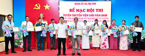 Bế mạc Hội thi Tuyên truyền viên giỏi xã Tri Tôn năm 2026