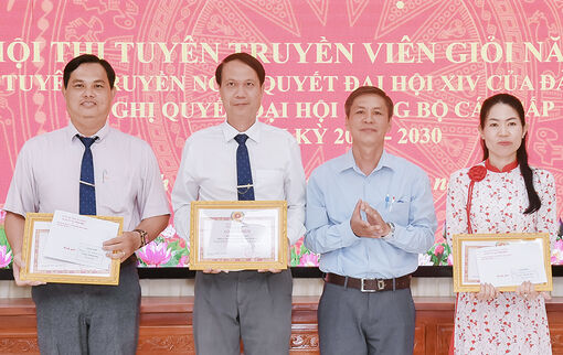 35 thí sinh tham gia Hội thi Tuyên truyền viên, báo cáo viên giỏi xã Vĩnh Điều năm 2026