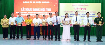 Bế mạc hội thi báo cáo viên, tuyên truyền viên giỏi xã Châu Phong năm 2026
