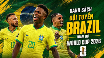 Danh sách đội tuyển Brazil tham dự World Cup 2026