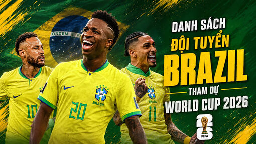 Danh sách đội tuyển Brazil tham dự World Cup 2026
