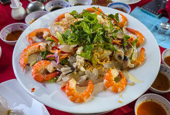 Khi thốt nốt vào món gỏi