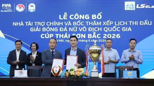 Lễ công bố nhà tài trợ chính và bốc thăm xếp lịch thi đấu Giải Bóng đá nữ Vô địch quốc gia 2026