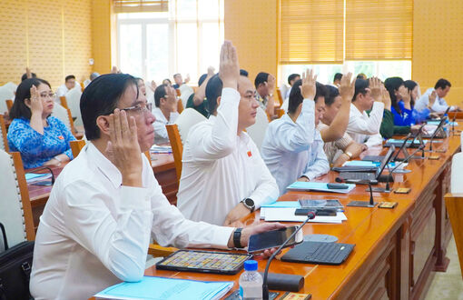 HĐND tỉnh An Giang thông qua các nghị quyết chuyển đổi đất rừng để xây dựng hồ nước và đường dây điện