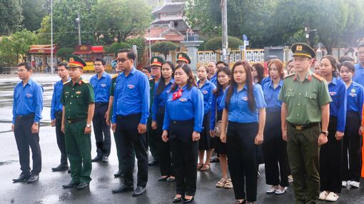 Hội Liên hiệp Thanh niên Việt Nam tỉnh An Giang báo công dâng lên Chủ tịch Tôn Đức Thắng