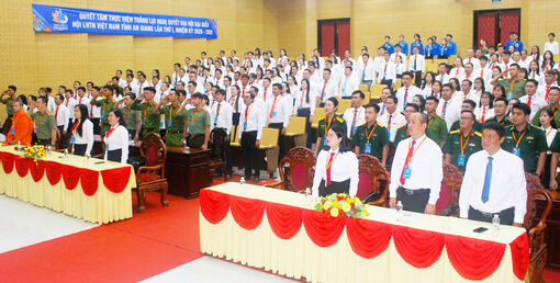 Khai mạc phiên thứ nhất Đại hội đại biểu Hội Liên hiệp Thanh niên Việt Nam tỉnh An Giang lần thứ I