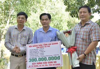 Khởi công xây dựng cầu giao thông nông thôn Soài So tại xã Tri Tôn