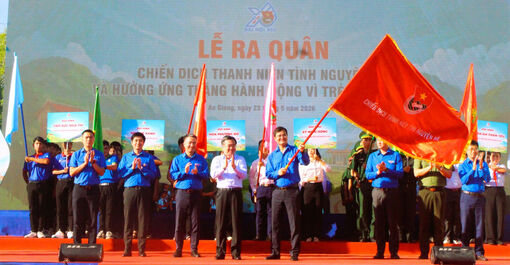 Trung ương Đoàn ra quân Chiến dịch Thanh niên tình nguyện hè và hưởng ứng Tháng hành động vì trẻ em năm 2026 tại An Giang