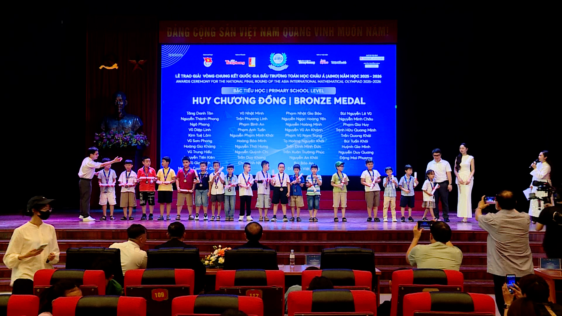 Trao giải Vòng chung kết quốc gia Đấu trường Toán học châu Á