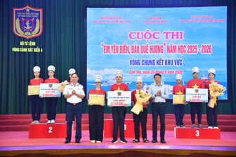 Bộ Tư lệnh Vùng Cảnh sát biển 4 tổ chức thành công vòng chung kết khu vực Cuộc thi “Em yêu biển, đảo quê hương”
