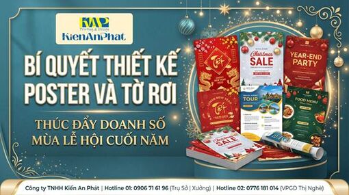 Bí quyết thiết kế Poster và tờ rơi thúc đẩy doanh số mùa lễ hội cuối năm