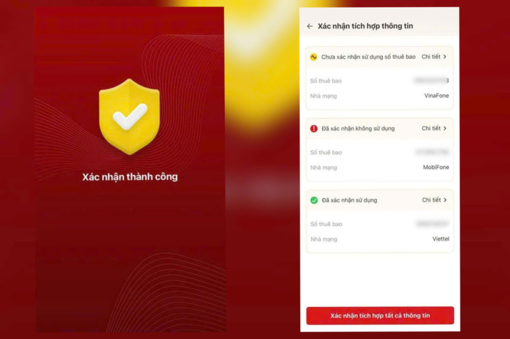 Các bước tự xác thực sim chính chủ trên ứng dụng VNeID