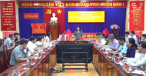 Xã Thoại Sơn sơ kết 1 năm vận hành mô hình chính quyền địa phương hai cấp