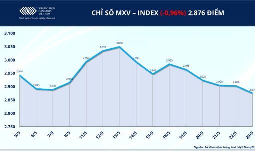 Áp lực bán lan rộng, MXV-Index rời vùng 2.900 điểm