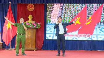 Xã Nhơn Mỹ tổ chức hội thi lực lượng tham gia bảo vệ an ninh, trật tự ở cơ sở giỏi