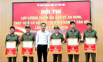 Tân Hội tổ chức Hội thi Lực lượng tham gia bảo vệ an ninh, trật tự ở cơ sở giỏi
