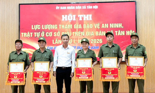 Tân Hội tổ chức Hội thi Lực lượng tham gia bảo vệ an ninh, trật tự ở cơ sở giỏi