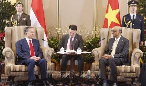 Tổng Bí thư, Chủ tịch nước Tô Lâm hội đàm với Tổng thống Singapore Tharman Shanmugaratnam
