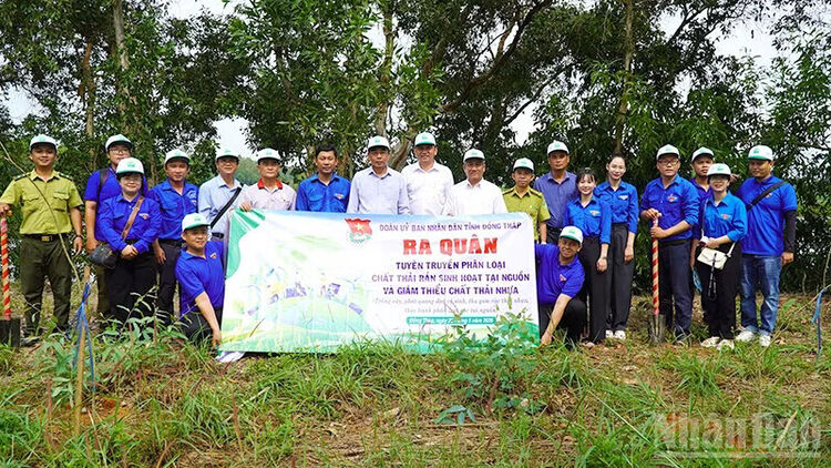 Đồng Tháp phát động phân loại chất thải rắn và giảm thiểu chất thải nhựa