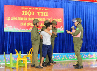 Xã Mỹ Đức tổ chức hội thi lực lượng tham gia bảo vệ an ninh, trật tự ở cơ sở giỏi 
năm 2026