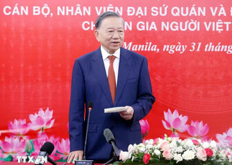 Tổng Bí thư, Chủ tịch nước gặp gỡ đại diện cộng đồng người Việt tại Philippines