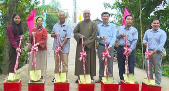 Xã Nhơn Mỹ khởi công xây dựng cầu Hương Quản