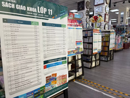 NXB Giáo dục Việt Nam công bố bảng giá sách giáo khoa từ lớp 1 đến lớp 12