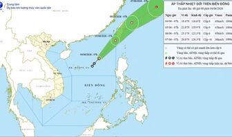 Tin mới nhất về áp thấp nhiệt đới đầu tiên năm 2026 xuất hiện trên biển Đông