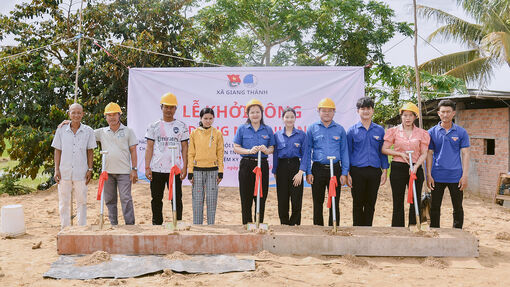 Giang Thành khởi công nhà Nhân ái cho thanh niên