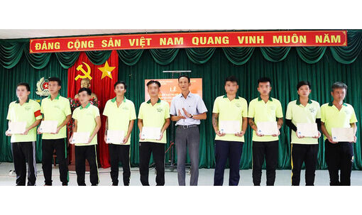 30 học viên tại Cơ sở cai nghiện ma túy số 2 được cấp chứng chỉ nghề