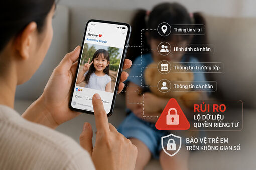 Khoe con trên mạng xã hội có thể làm tăng nguy cơ lộ dữ liệu