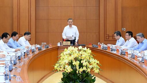 Tổng Bí thư, Chủ tịch nước Tô Lâm làm việc với Đảng ủy Chính phủ về tổng kết Nghị quyết số 24-NQ/TW