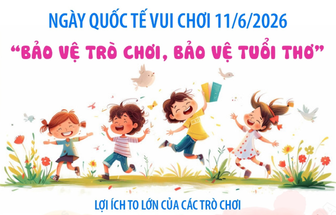 Ngày Quốc tế Vui chơi 11/6/2026: Bảo vệ trò chơi, bảo vệ tuổi thơ