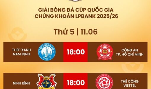 Lịch trực tiếp bán kết Cúp quốc gia: Ninh Bình đấu Thể Công - Viettel