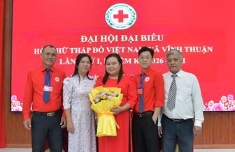 Hội Chữ thập đỏ xã Vĩnh Thuận phấn đấu giá trị cứu trợ đạt 1 tỷ đồng