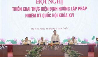 Chủ tịch Quốc hội Trần Thanh Mẫn chủ trì Hội nghị triển khai Định hướng lập pháp nhiệm kỳ khóa XVI