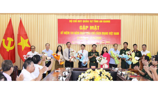 Bộ Chỉ huy Quân sự tỉnh An Giang họp mặt kỷ niệm 101 năm Ngày Báo chí cách mạng Việt Nam