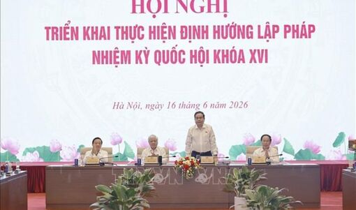 Chủ tịch Quốc hội Trần Thanh Mẫn chủ trì Hội nghị triển khai Định hướng lập pháp nhiệm kỳ khóa XVI
